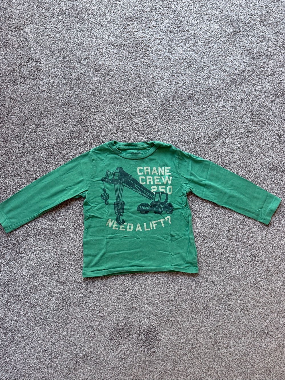 GAP Green Crane Crew Long-Sleeve Tee